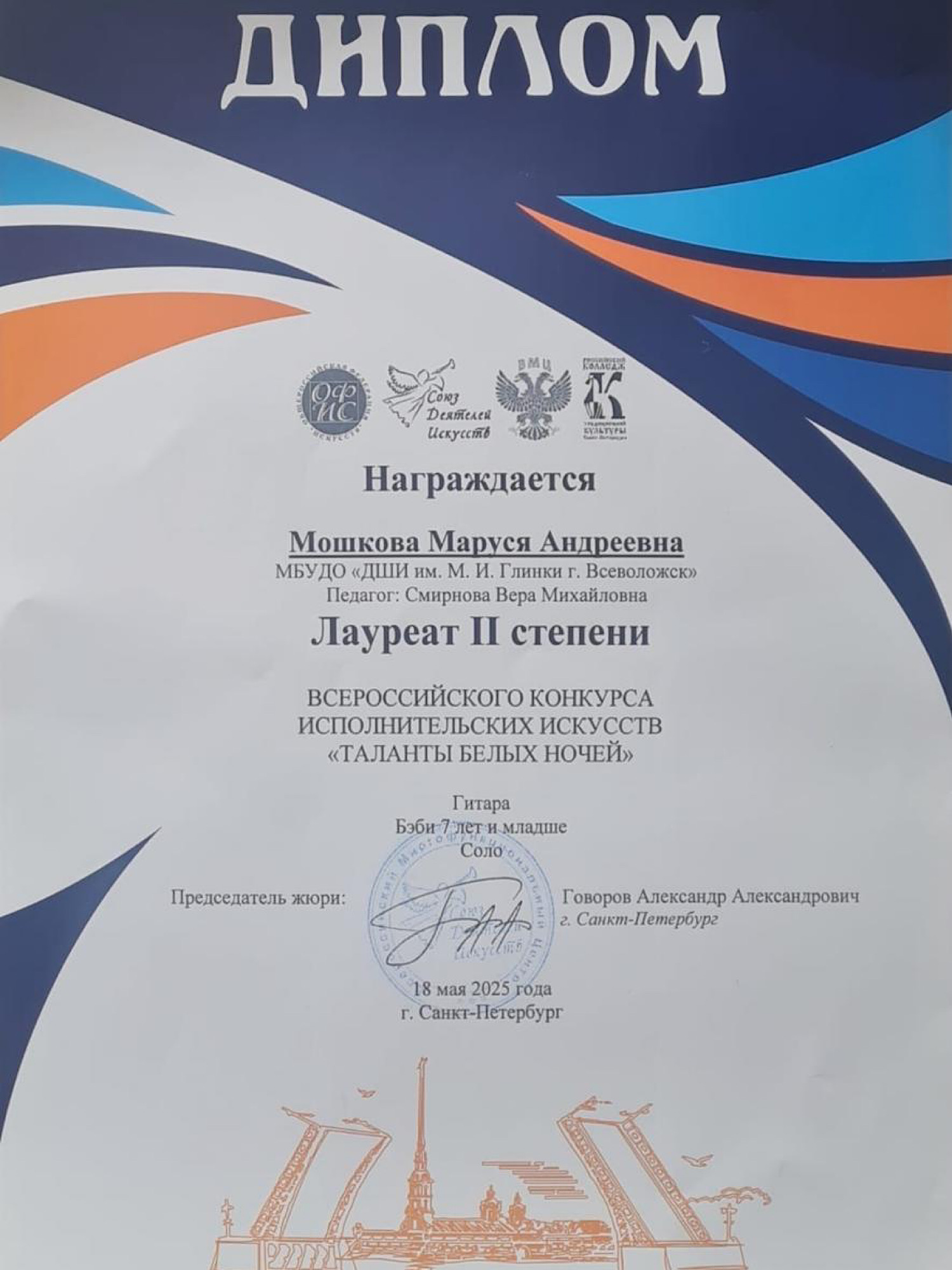 "ТАЛАНТЫ БЕЛЫХ НОЧЕЙ"