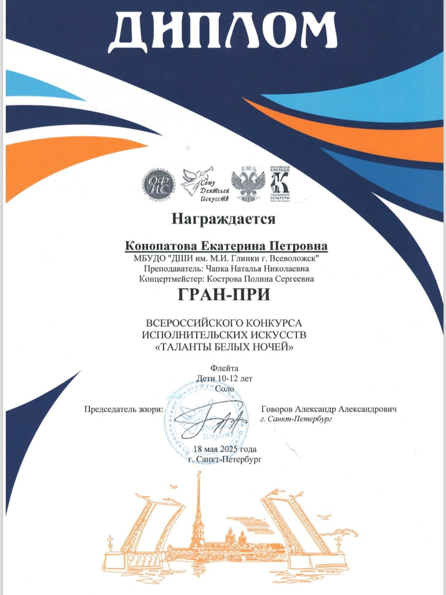 "ТАЛАНТЫ БЕЛЫХ НОЧЕЙ"